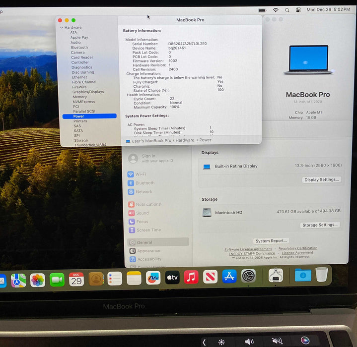 Apple MacBook Pro 13" M1 2020 16GB RAM 512GB SSD