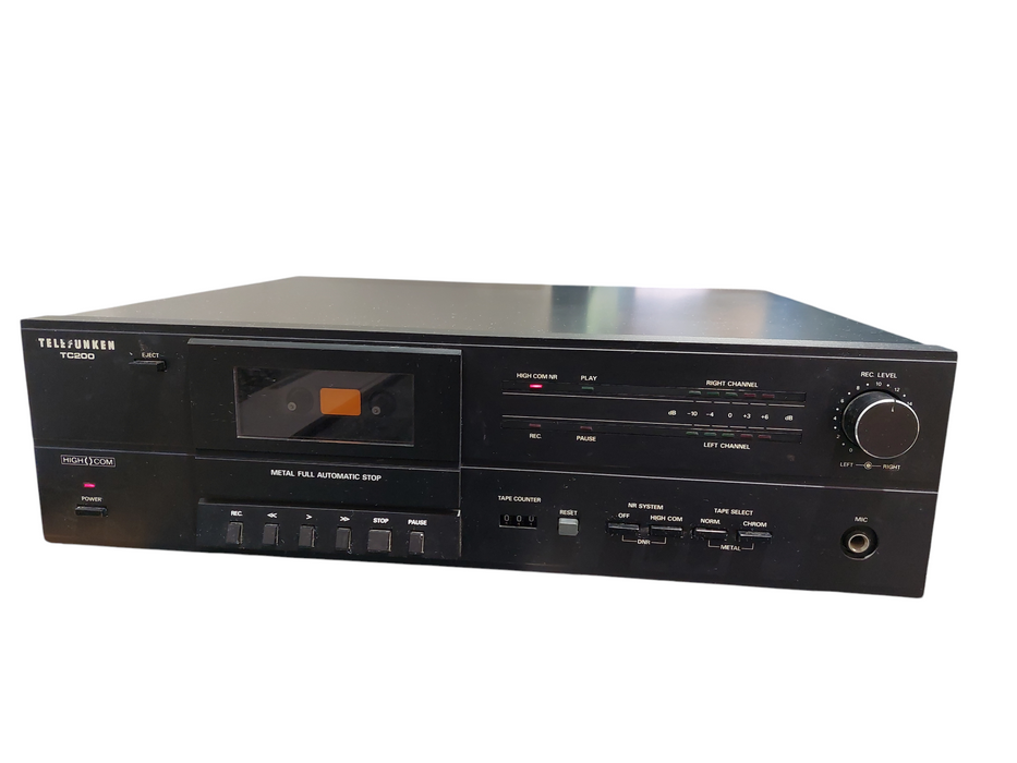 Vinatge Telefunken Model:TC200 Cassette Player/Recorder High Com =