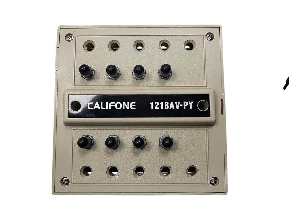 Califone 1218AV-PY 8-Position Mono Jackbox 1/4“ & 3.5mm Plugs $