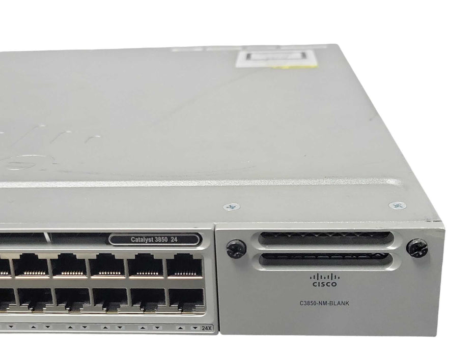 Cisco WS-C3850-24T-E 24-Port Managed Switch, 1x P{SU, No IOS, READ _