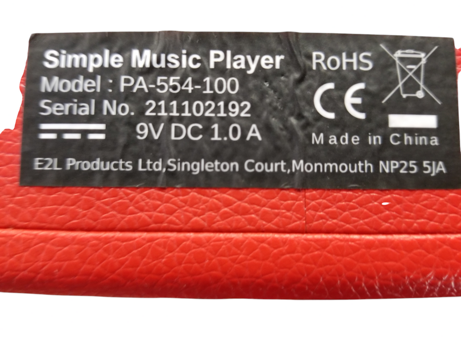 Simple Music Box Player PA-554-100 for Dementia Alzheimer Patients/Elderly