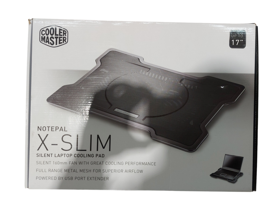 Cooler Master NotePal X-Slim Ultra-Slim Laptop Cooling Pad with 160mm Fan Q