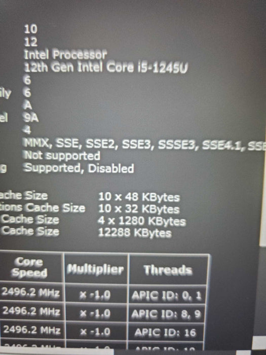 Dell Latitude 5430 14" i5-1245U, 16GB RAM, 256GB NVMe  Lap200