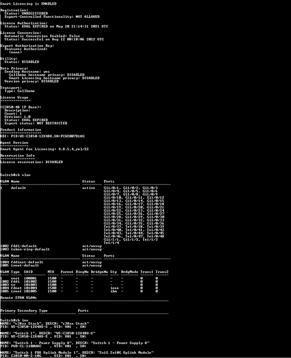 Cisco WS-C3850-12X48U-S Switch 48 Port Gigabit PoE+ w/ 1100W & 715W PSU