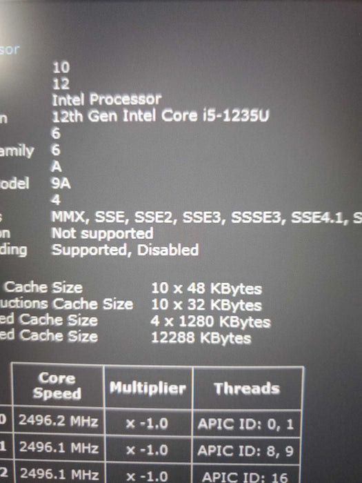 DELL Latitude 5430 Intel Core i5-1245U 16GB RAM 256GB NVMe SSD