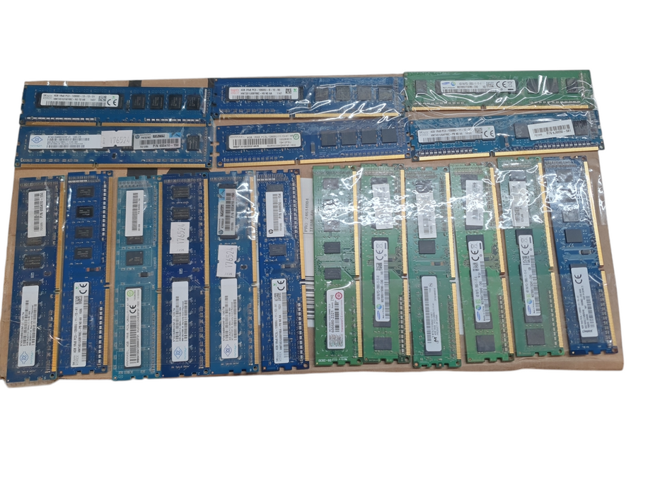 Lot of 90x Various brands DDR3 4GB, Desktop RAM