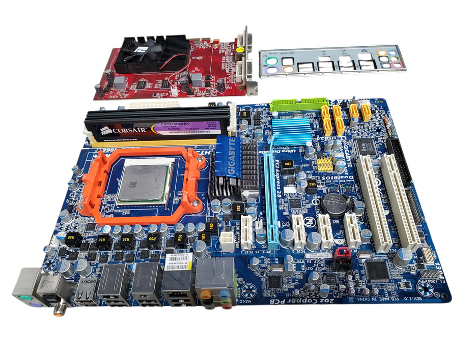 Gigabyte GA-MA770-UD3 with AMD Athlon X2 7550 AD7550WCJ2BGH 2GB RAM