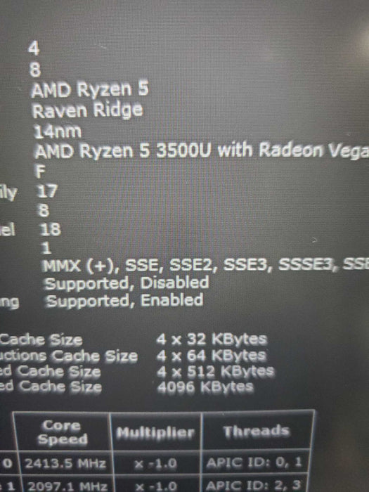 Lenovo ThinkPad E595 AMD Ryzen 5 3500U 2.1 GHz 15.6" 256GB 16GB   Lap200