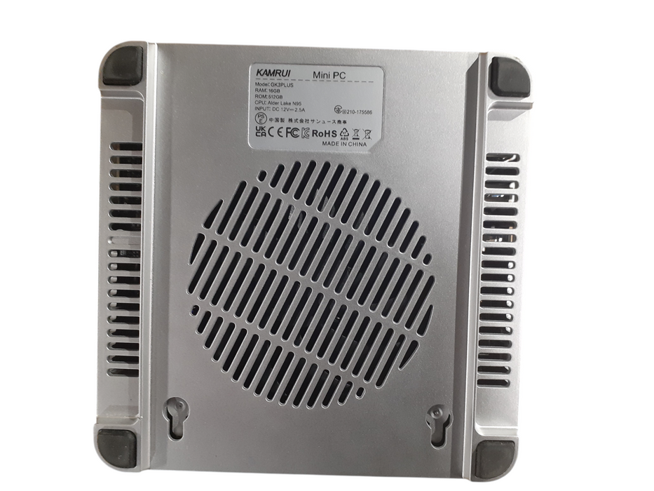 Kamrui GK3 Plus Mini PC – 16GB RAM 256GB M.2 SSD, Intel N95 Q