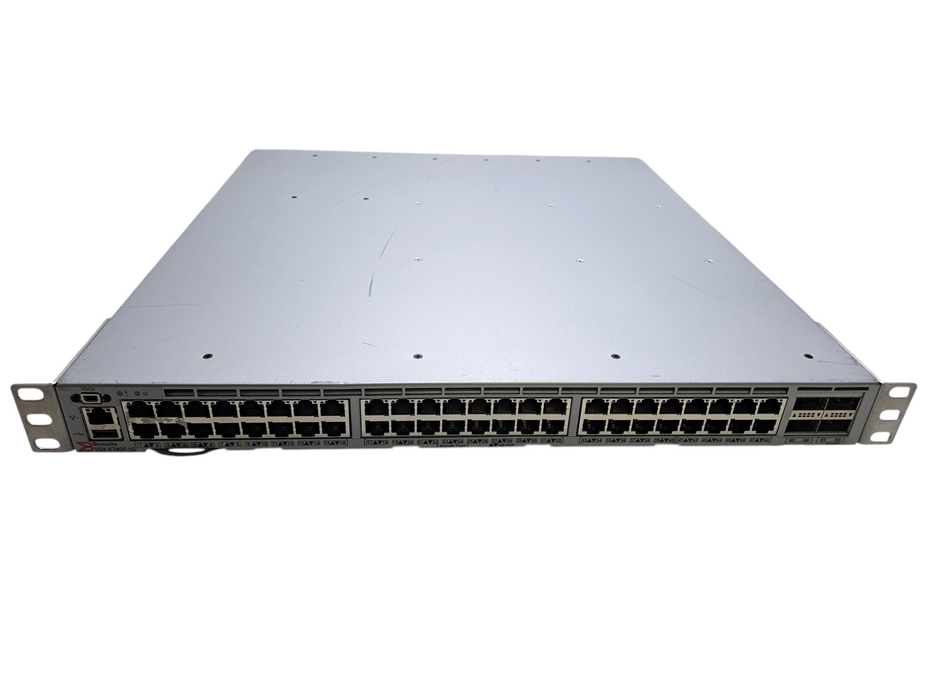 Brocade BR-VDX6740T-56-1G-R | 48-Port Gigabit, 2x 40G QSFP+ Switch *READ* )