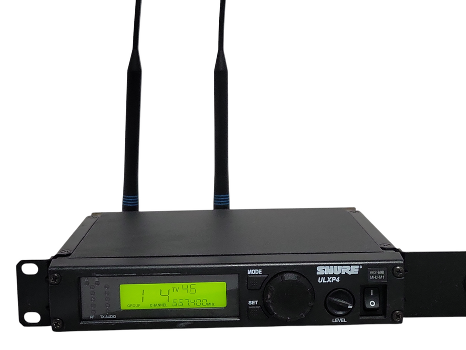 shure ULXP4 wireless receiver with 2x Antennas Only _