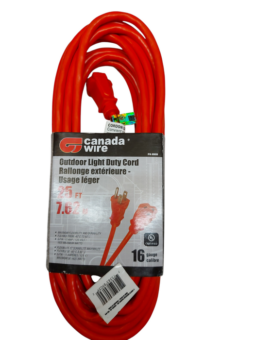 Lot 7x Canada Wire Extension Cords – Indoor/Outdoor – Read Description