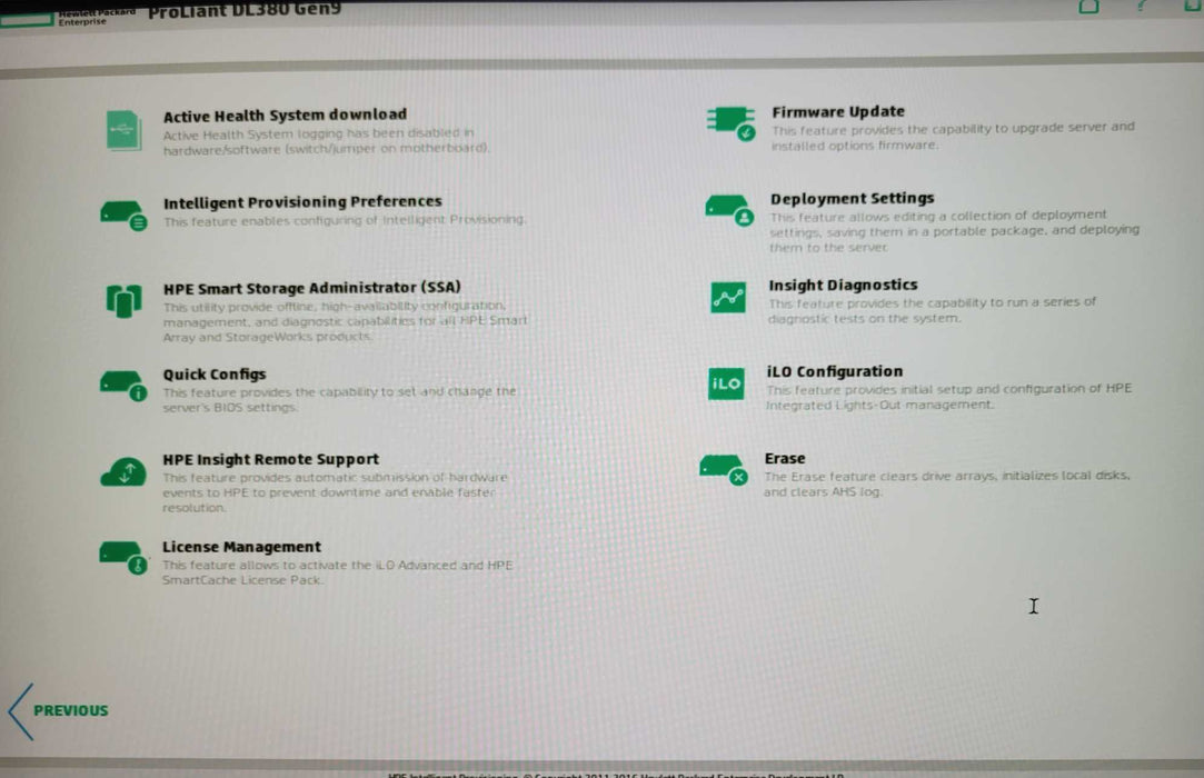 HP ProLiant DL380 Gen9 2x E5-2623v3 3.0GHz, 16GB DDR4, P440ar, 2xPSU, READ _