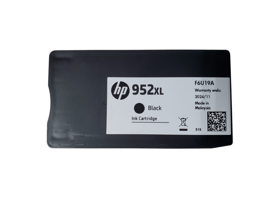 HP INK CARTRIDGES 952XL BLACK EXP. 2024 OPEN BOX F6U19A