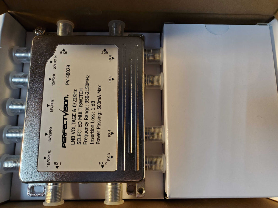 Perfect Vision Pv 4802b Multi Switch 4x8 With Power Supply
