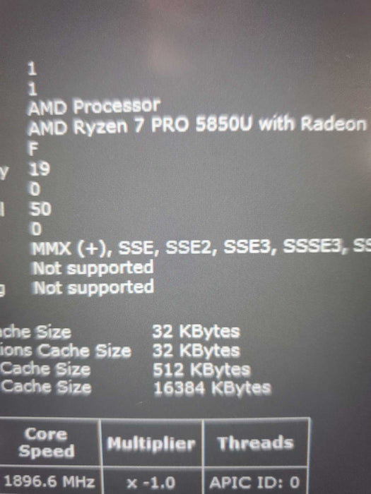 Lenovo ThinkPad T14 Gen2 Ryzen 7 Pro 5850U 32GB RAM 256GB NVme read  Lap200