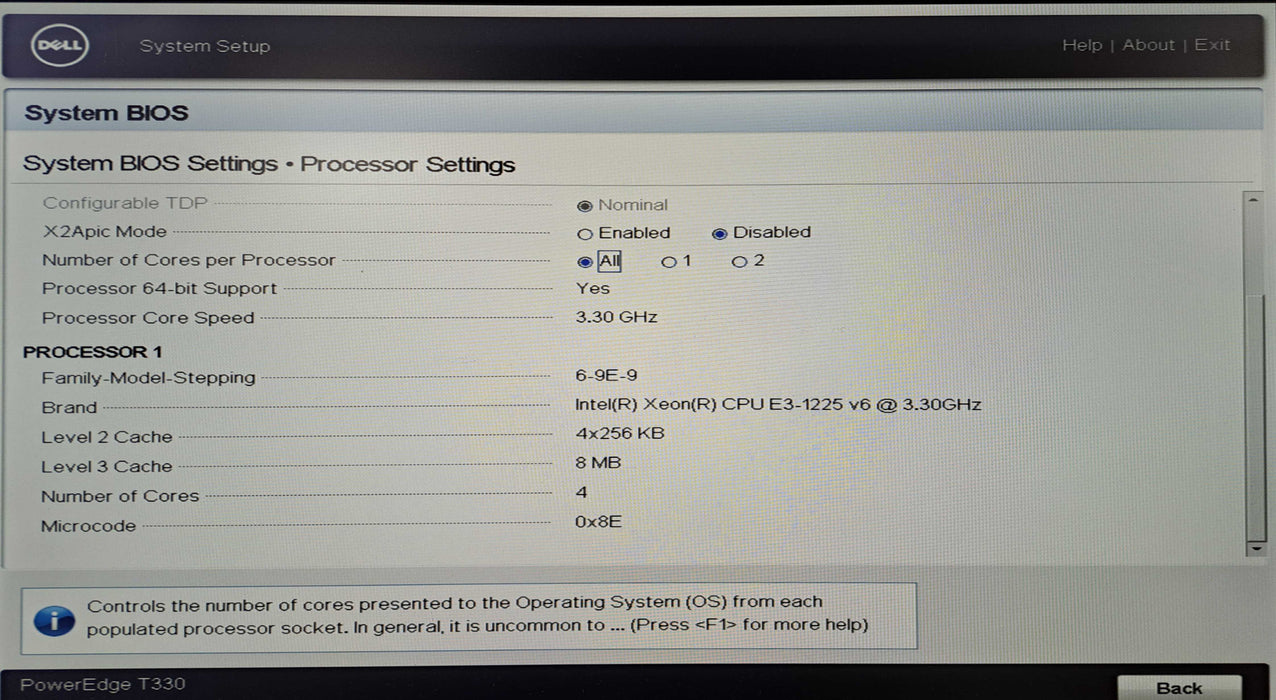 Dell PowerEdge T330 8x 3.5"| Xeon E3-1225 V6, 16GB DDR4, PERC H330, 2x 495W )
