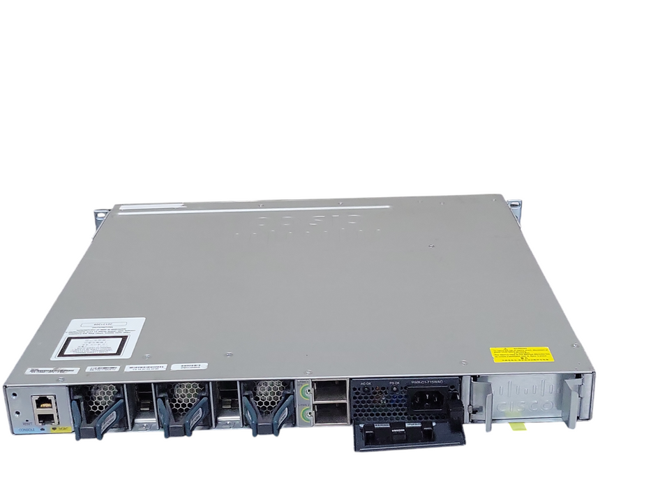 Cisco WS-C3850-48PW-S 48-Ports Gig PoE w/ C3850-NM-2-10G, 1x PSU _