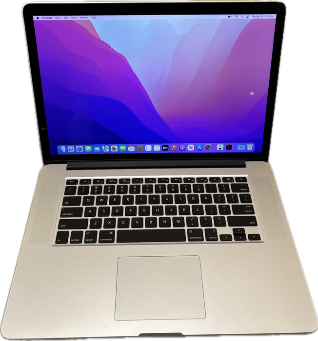 Apple MacBook Pro 15" Mid 2015 i7-4980HQ 16GB 512SSD No Power Adapter READ