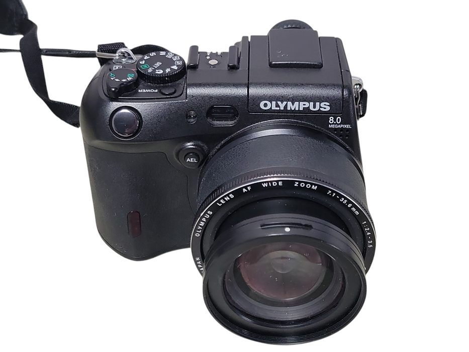 Olympus C-8080 Wide Zoom Compact Camera 8MP, No Battery, No CF/SD Card _