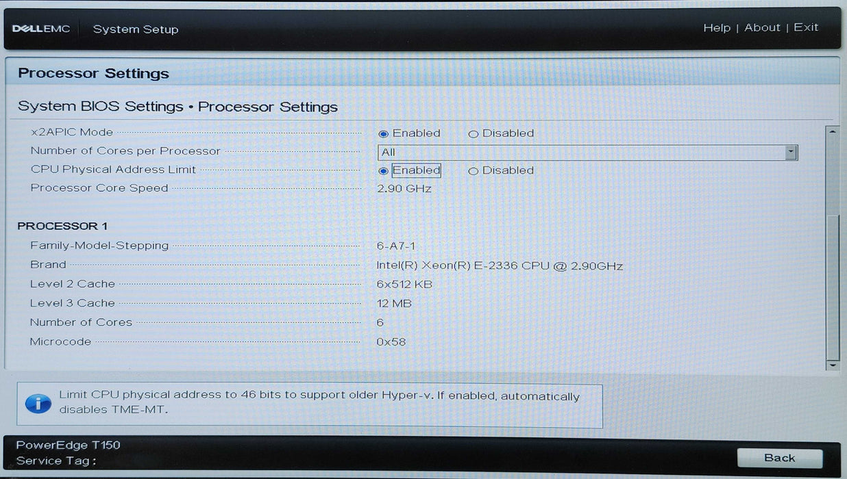 Dell PowerEdge T150, Xeon E-2336, 64GB DDR4, 2x4TB SAS, PERC H355