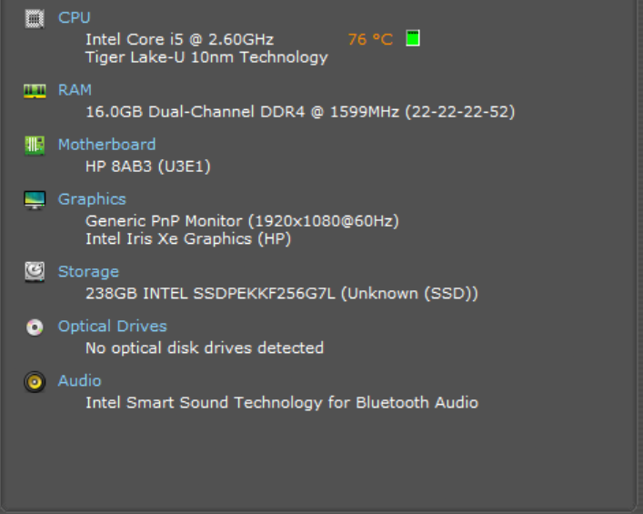 HP EliteBook 830 G8, i5-1145G7 2.6GHz, 16GB DDR4, 256GB NVMe, No AC Adapter  Lap200