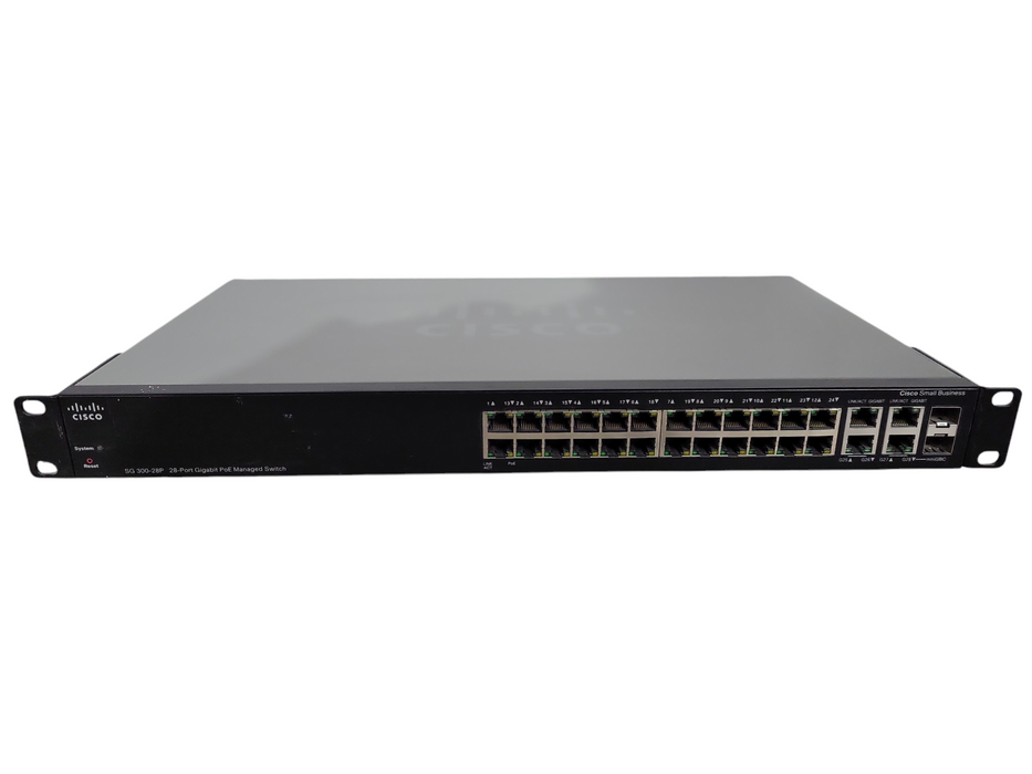 Cisco SG300-28P 28-Port Gigabit PoE Managed Switch SRW2024P-K9 !