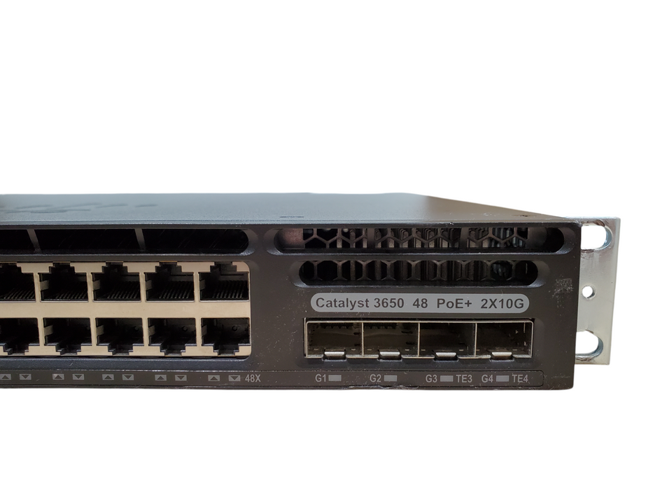 Cisco WS-C3650-48FD-E 48-Port Gigabit PoE Switch w/ 2x10G