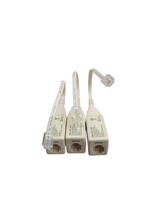 LOT of 14x - Miscellaneous Phone Setup Lines (RJ-11 Cables DSL Filters)