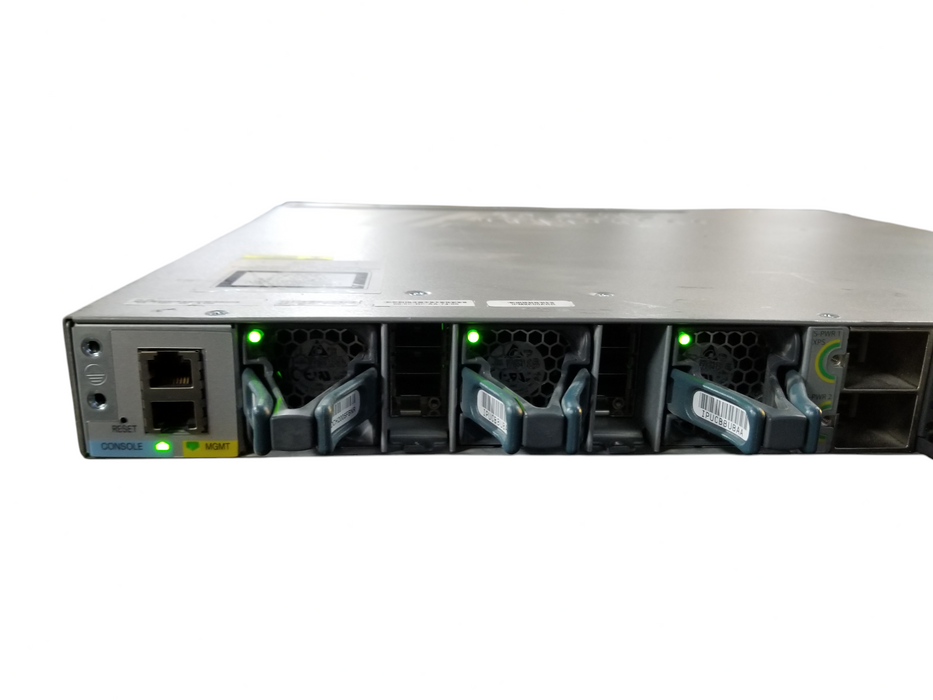 Cisco WS-C3850-48P 48 Port Gigabit PoE+ Network Switch w/ 2x715W PSU Q