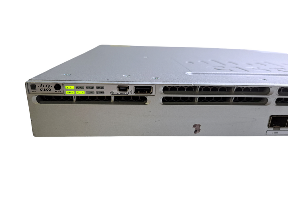 Cisco WS-C3850-12S-E | 12-Port SFP IP Services Switch w/ C3850-NM-2-10G  )