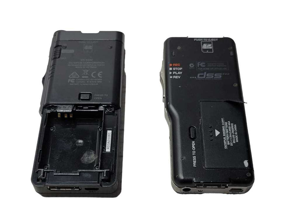 Lot of 2x Olympus (1x DS-9500 and 1x DS-5000) Digital Voice Recorders, READ _