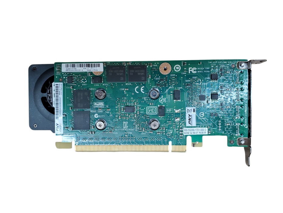 NVIDIA Quadro K1200 4GB GDDR5 Graphics Card 4xMini DP - Low Profile