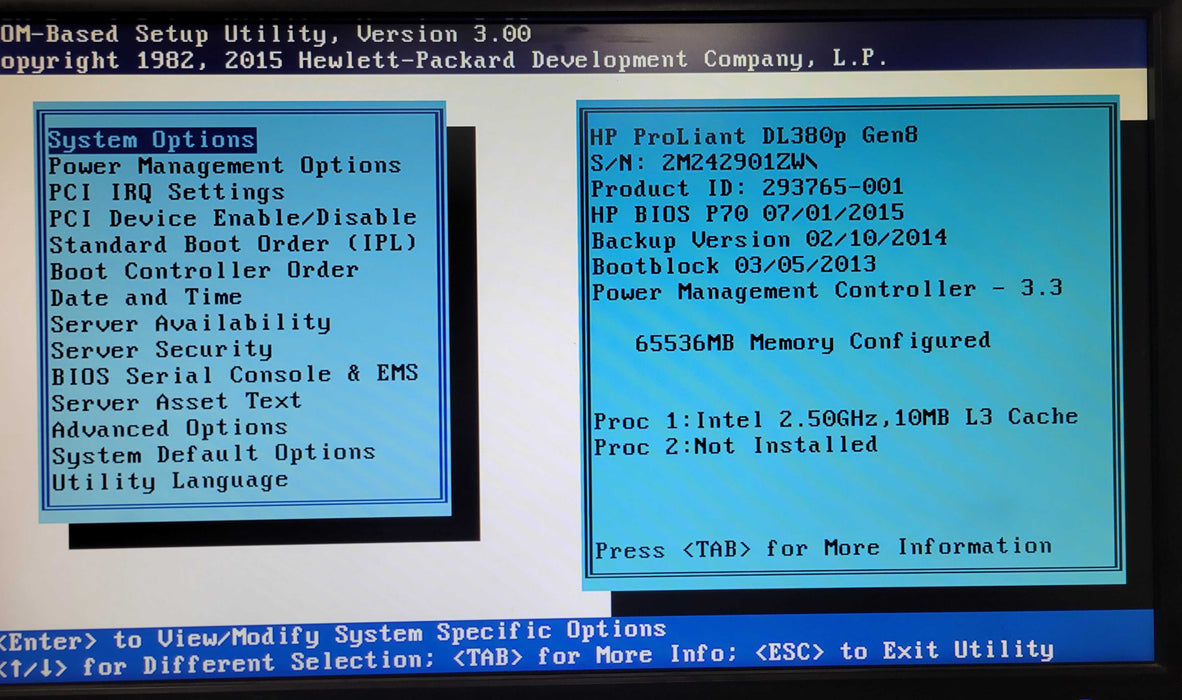 HP Proliant DL380p G8, 1x Xeon E5-2609v2 2.5GHz, 64GB, P420i/P822, 25x 2.5" _