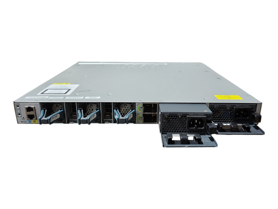 Cisco WS-C3850-12X48U-S Switch 48 Port Gigabit PoE+ w/ 1100W & 715W PSU