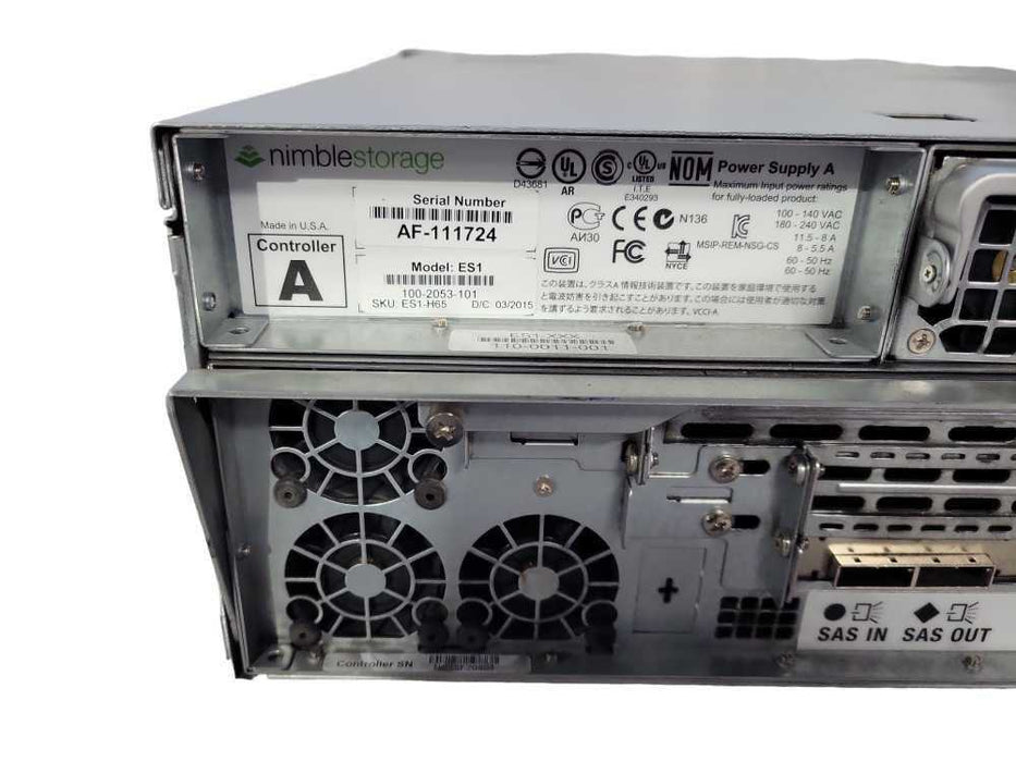 Nimble Storage CS200,400,ES1 3U Array | 2x SAS Controllers | 16x 3.5\" Bays !