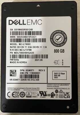 Dell MZ-ILT800A/C 800GB 2.5" 12Gbp/s 15mm SAS Solid State Drive  Q