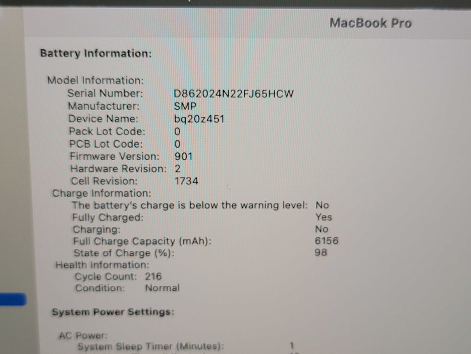 Apple Macbook Pro 2019 16" 8-Core i9-9980HK @ 2.4GHz 32GB DDR4 1TB SSD GPU (