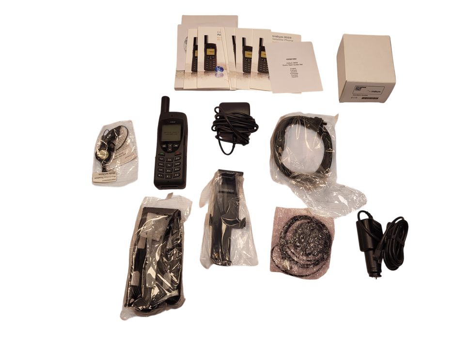 Iridium 9555 Satellite Phone with Accessories 9555N Kit $