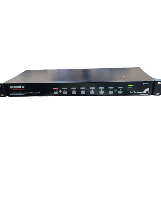 StarTech StarView 8-Port KVM Switch – Keyboard/Mouse/Monitor Sharing