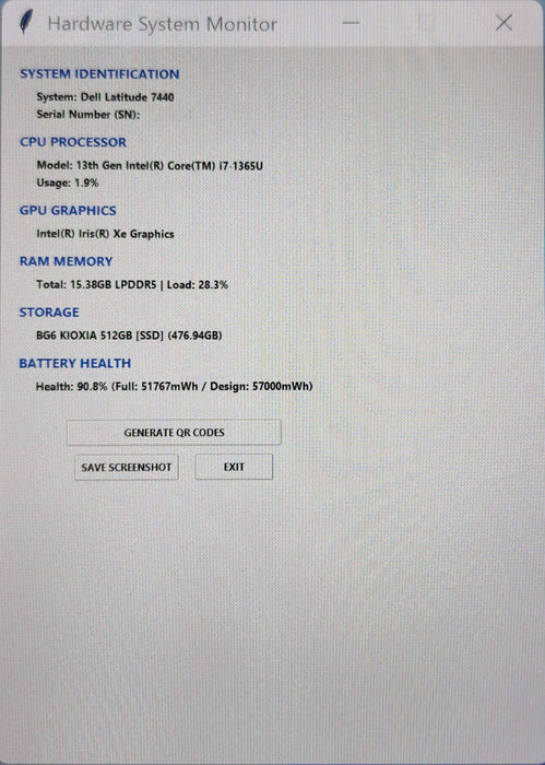 Dell Latitude 7440 TOUCH, i7-1365U, 16GB DDR5, 512GB NVMe, 65W AC  Lap200