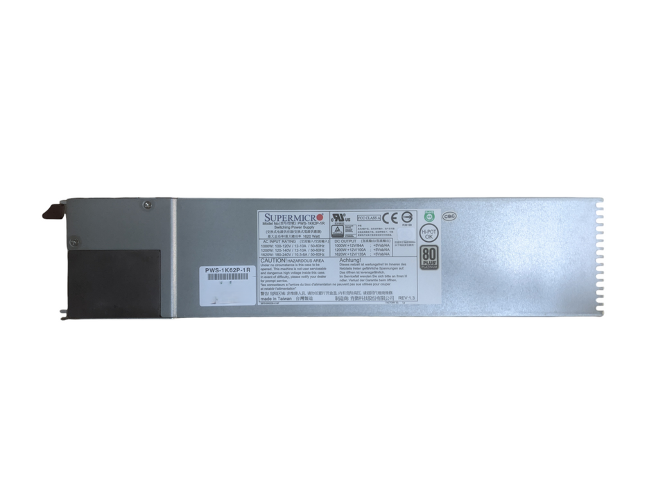 Supermicro PWS-1K62P-1R | 1620w 80 Plus Platinum Server Power Supply Q