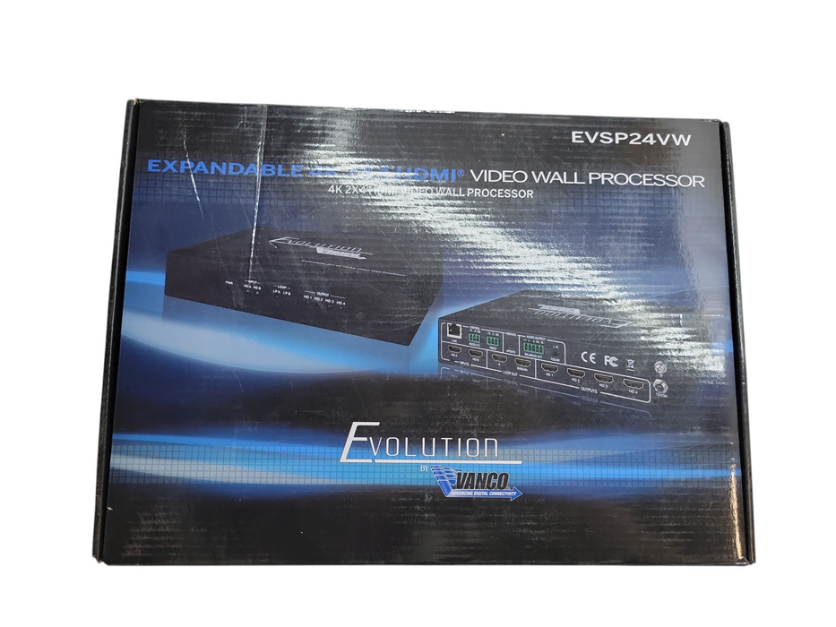 Vanco EVOLUTION - EVSP24VW Expandable 4K 2x4HDMI Video Wall Processor %
