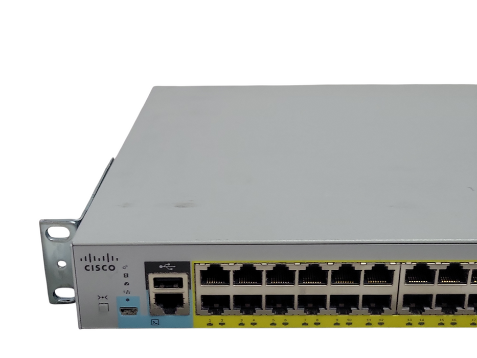 Cisco WS-C2960L-48PS-LL V01 48-Port Gigabit PoE Network Switch _