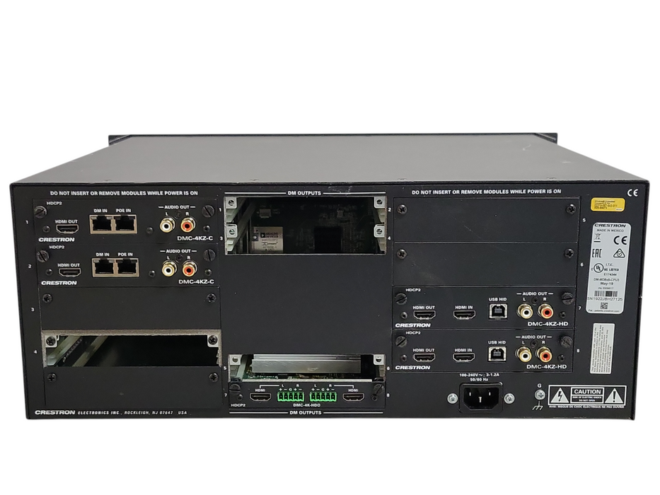 Crestron DM-MD8X8-CPU3 8x8 DigitalMedia Switcher w/ 5x Cards, See detail _