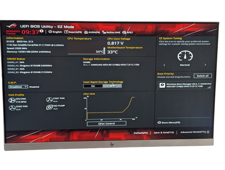 ROG Gaming PC Tempered Glass Intel Core i7-11700F 16GB RAM 512GB NVMe SSD  -