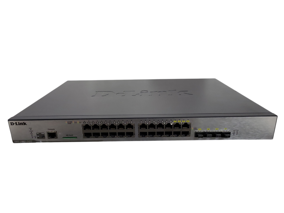 D-Link 24-Port Gigabit L2+ Unified Managed Network Switch DWS-3160-24PC !