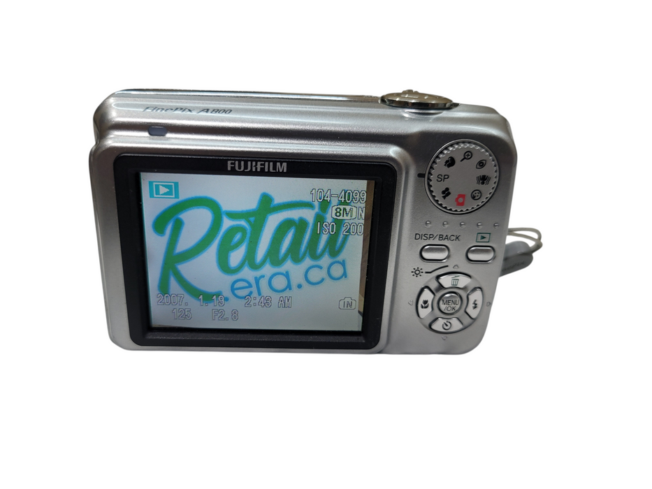FujiFilm FinePix A800 AA battery powered camera tested works