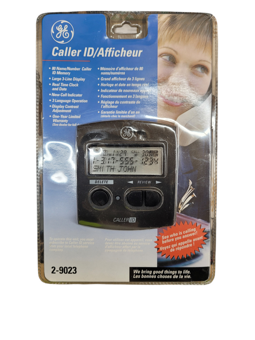 General Electric Caller ID 2-9023 80 Name/Caller ID Black