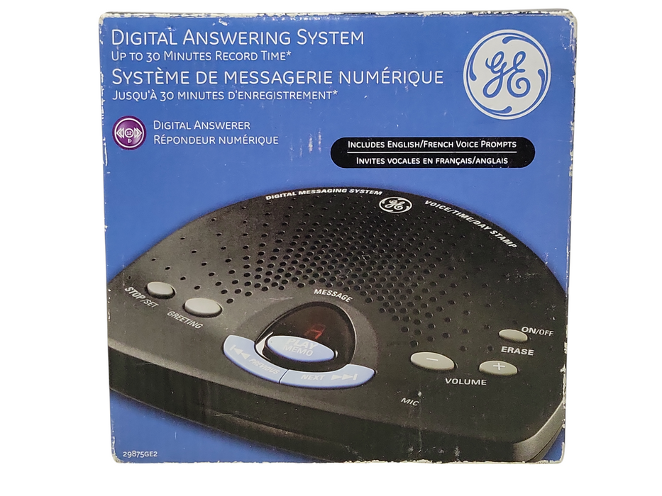 Open-Box GE Digital Answering System up to 30 minutes record time 29875GE2 _